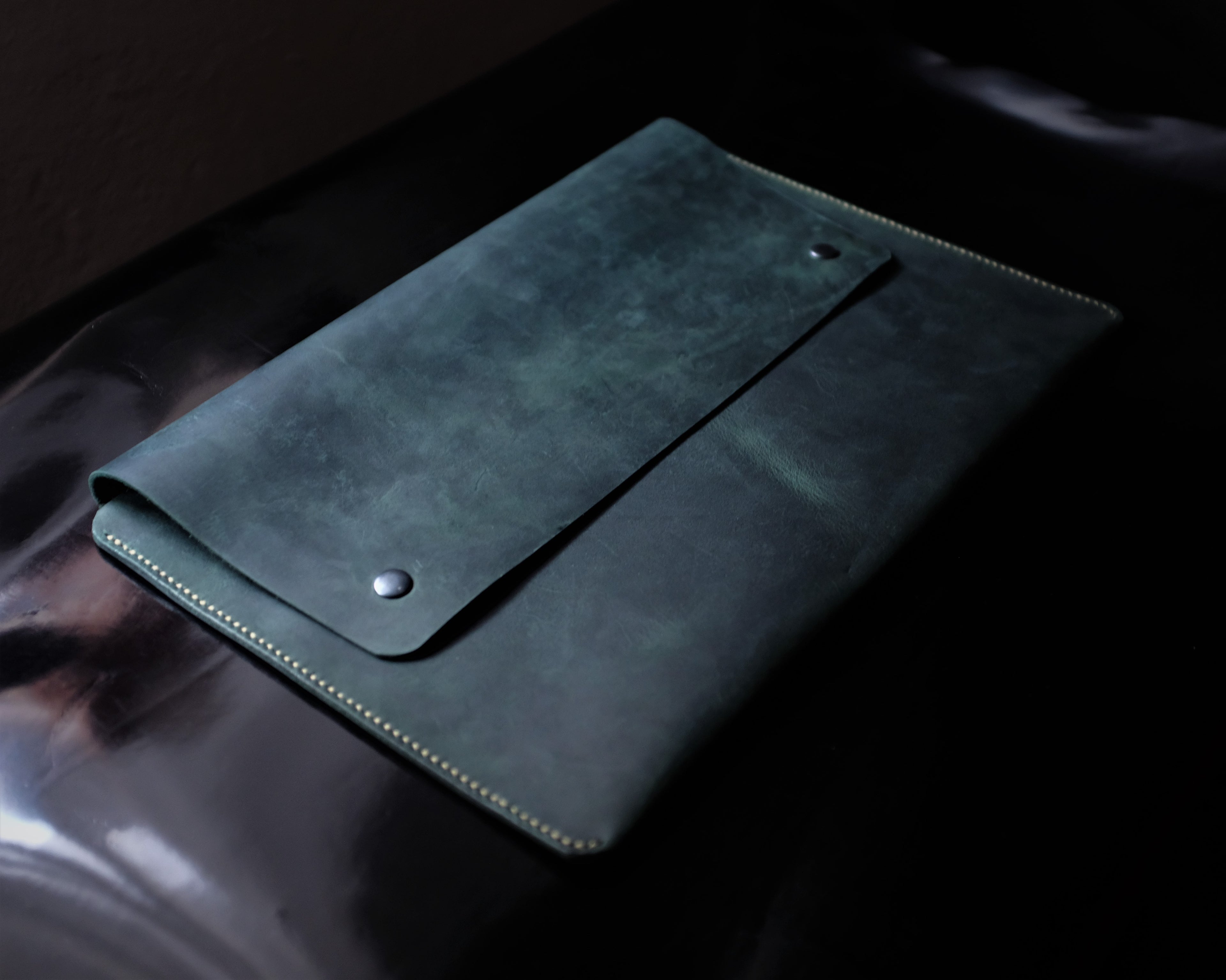 Зелена торба за лаптоп