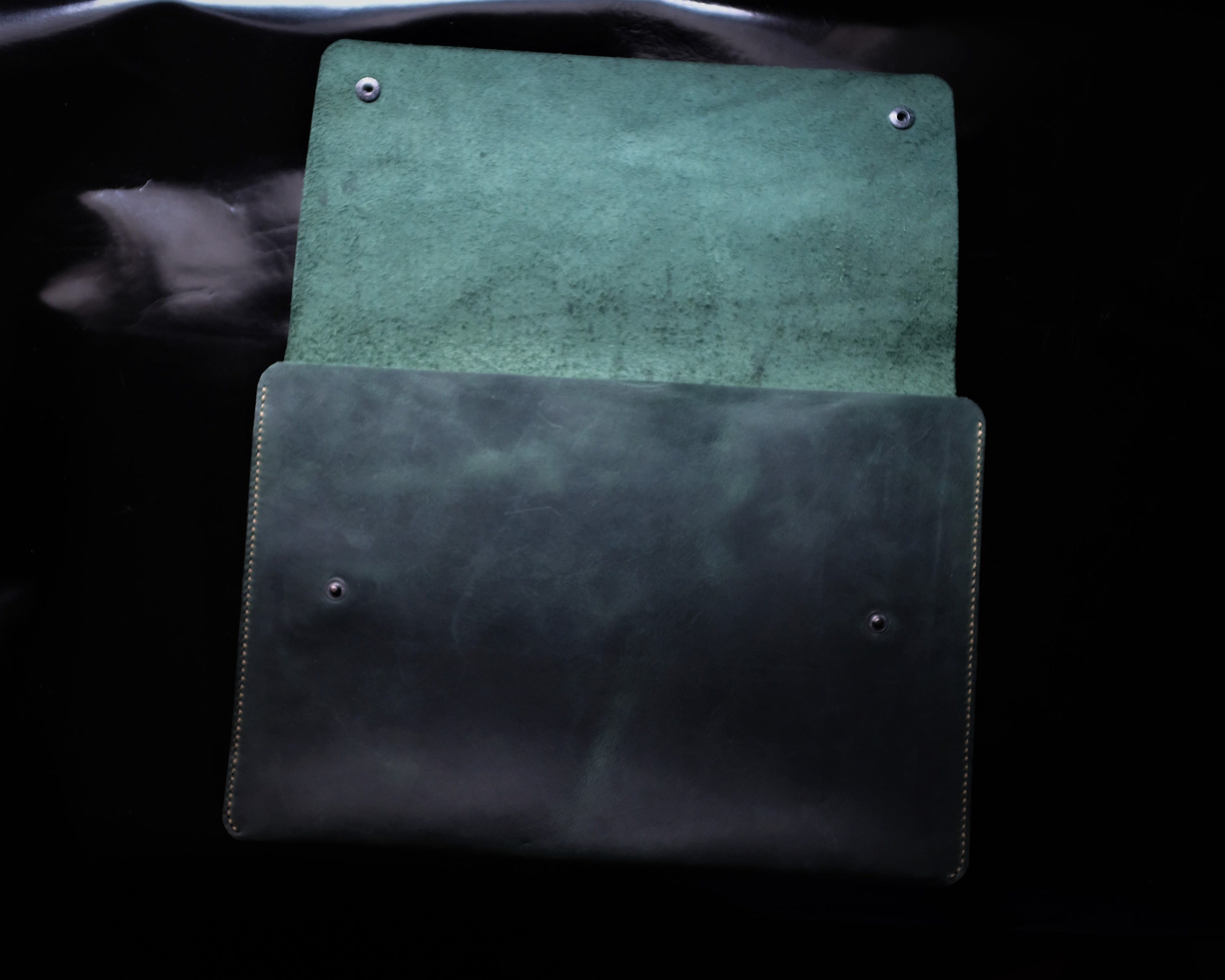 Зелена торба за лаптоп