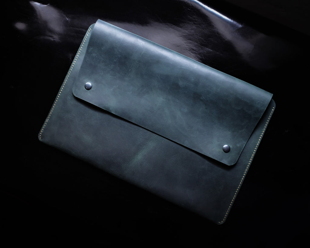 Зелена торба за лаптоп