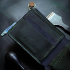 Зелени и тегет плави новчаник Д1