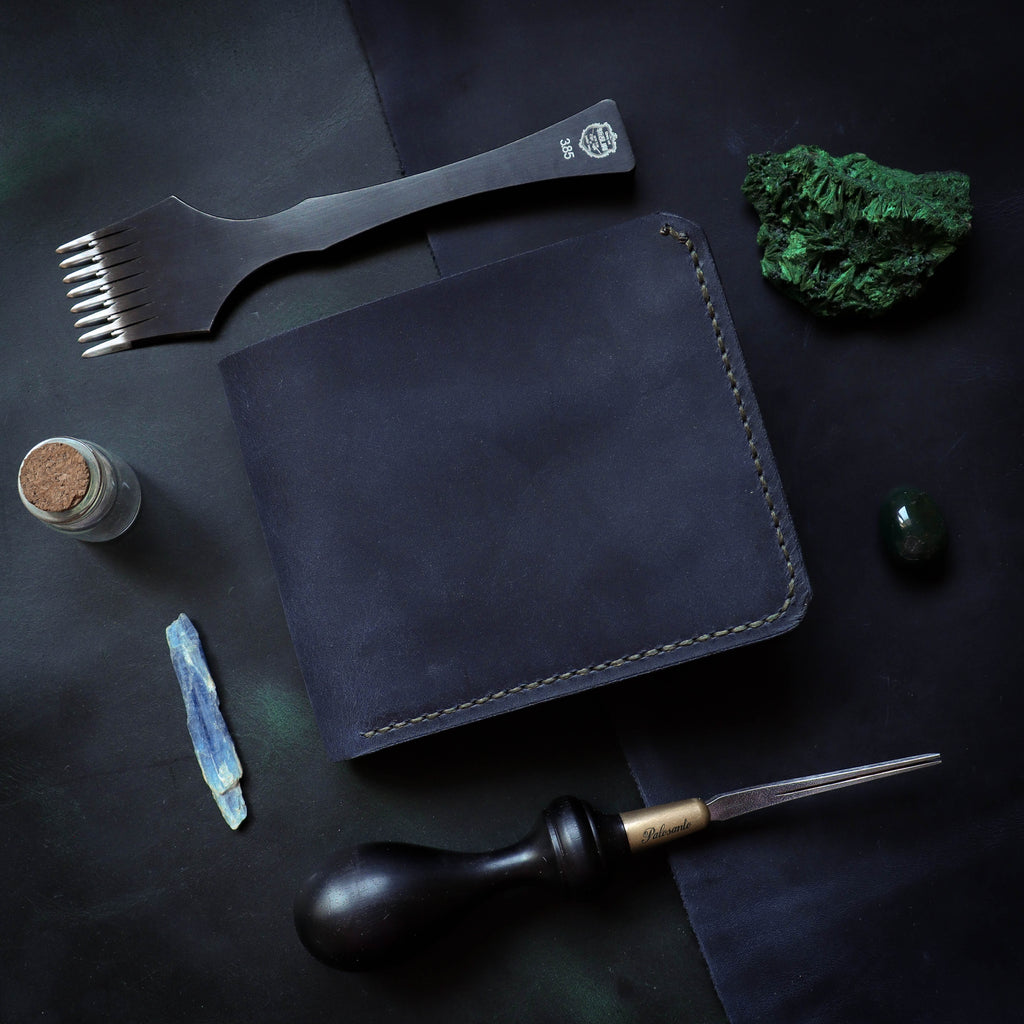 Зелени и тегет плави новчаник Д1