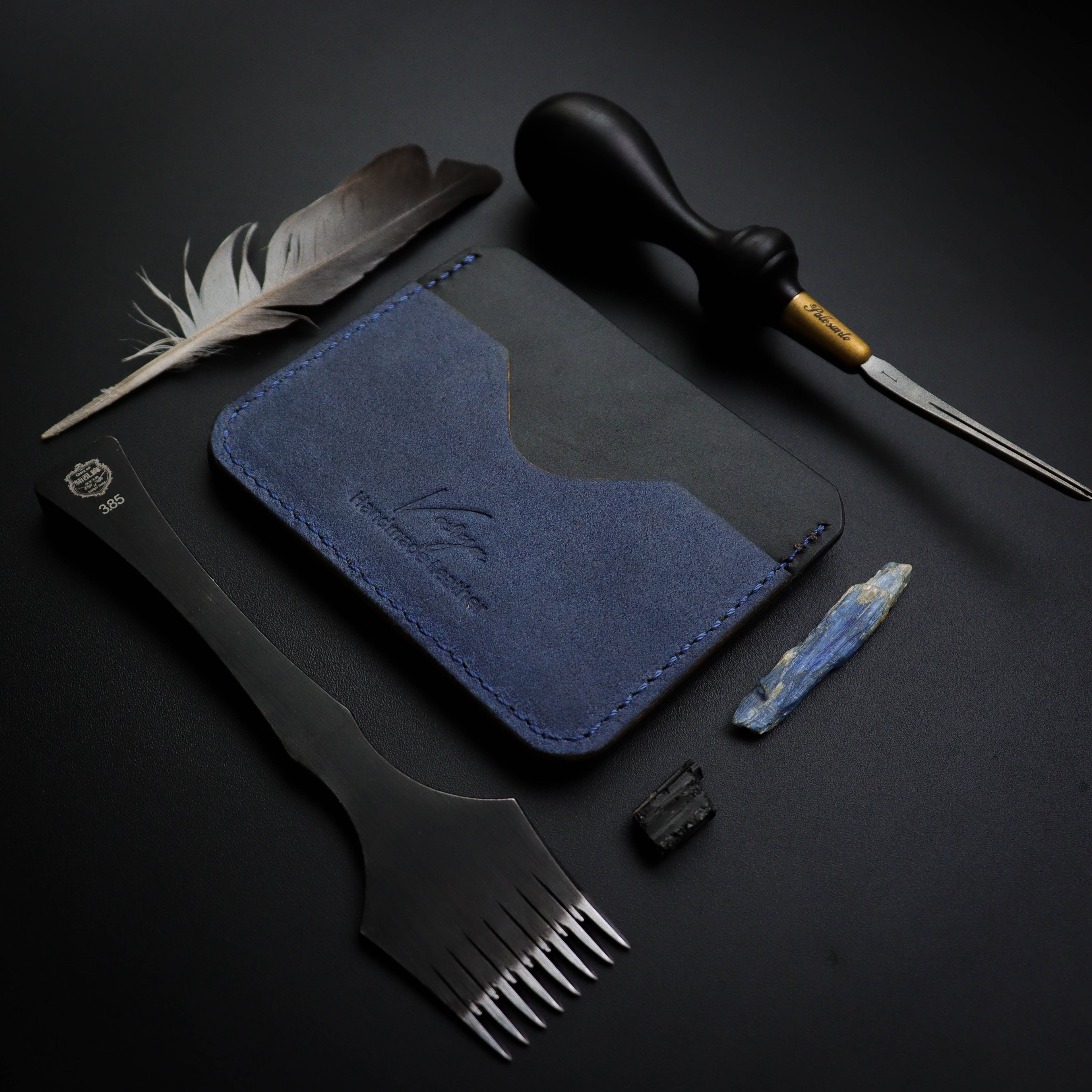 Црно-плави држач за картицу N1