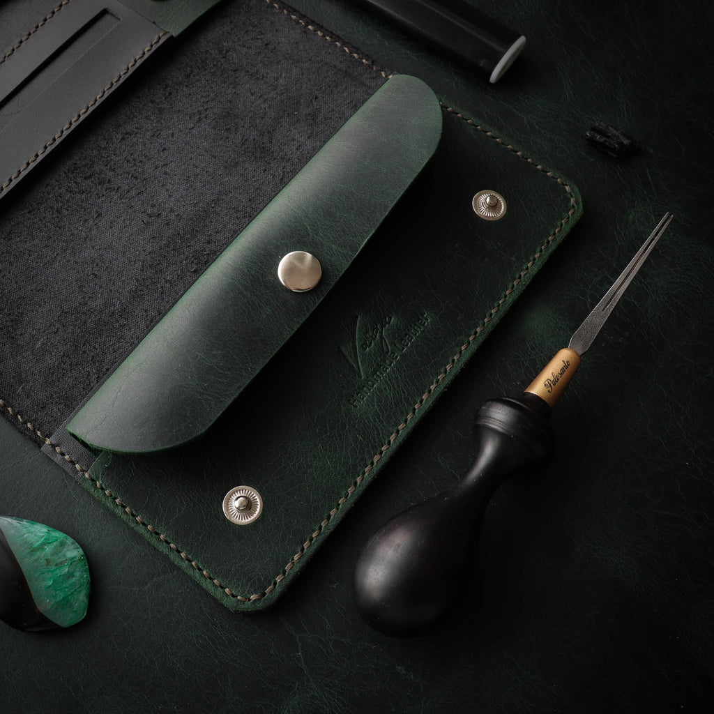 Црно-зелена кеса за дуван 