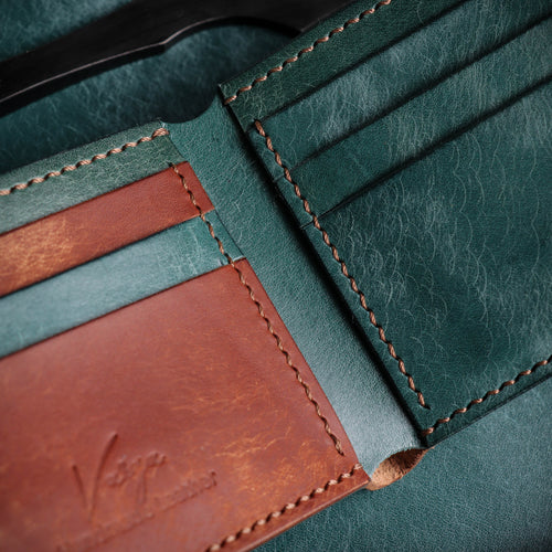 Blue and Brown Pueblo Wallet