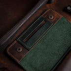 Зелено-браон кесица за дуван