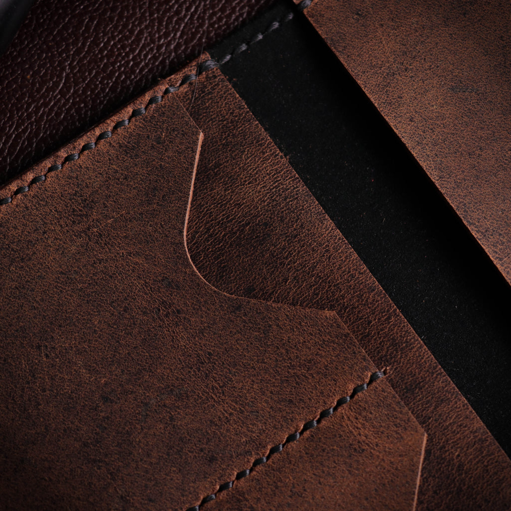 Новчаник за пасош црно-браон