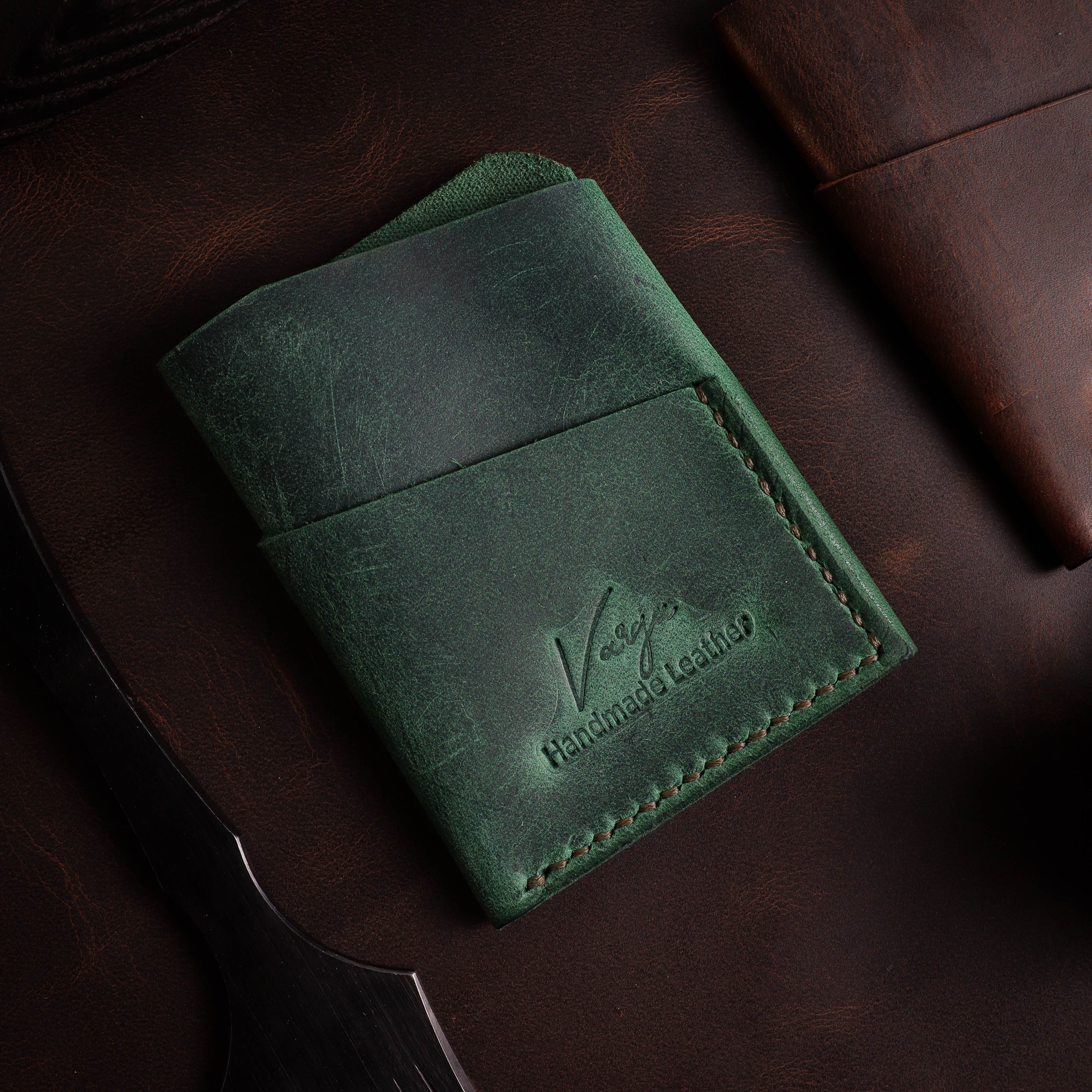 Green Wrap Card Holder P1