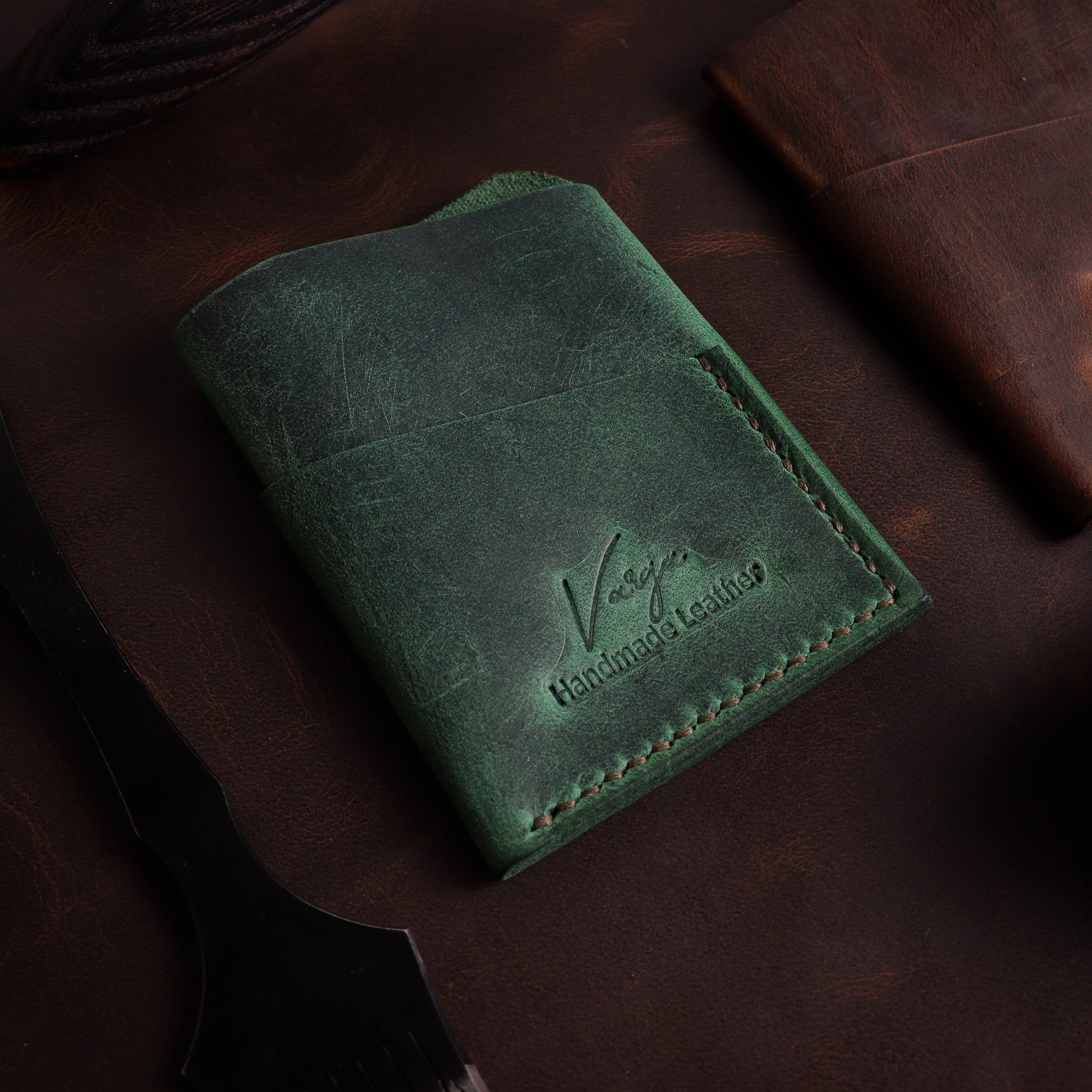 Green Wrap Card Holder P1