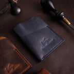 Navy Blue Wrap Card Holder P1