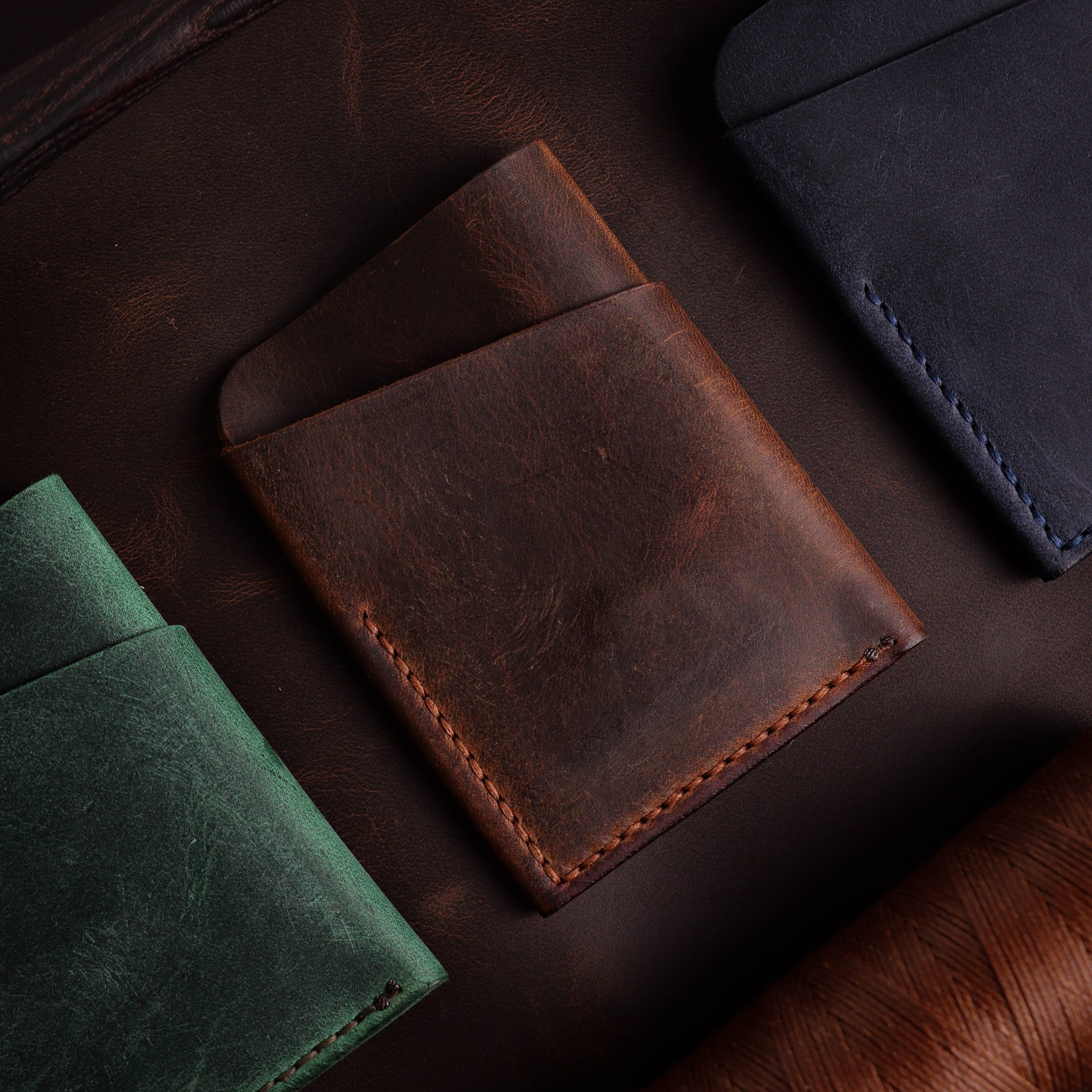 Brown Wrap Card Holder P1