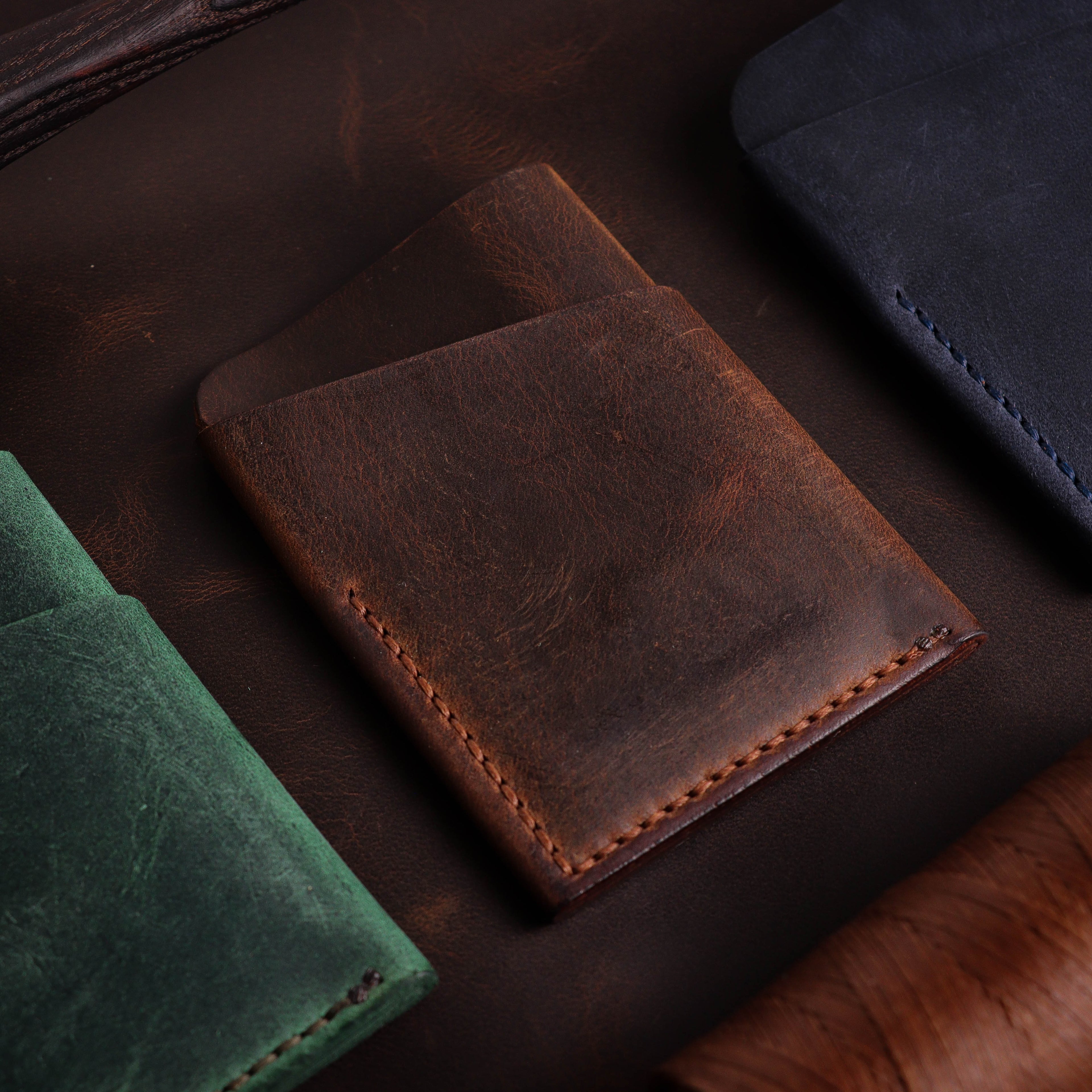 Brown Wrap Card Holder P1
