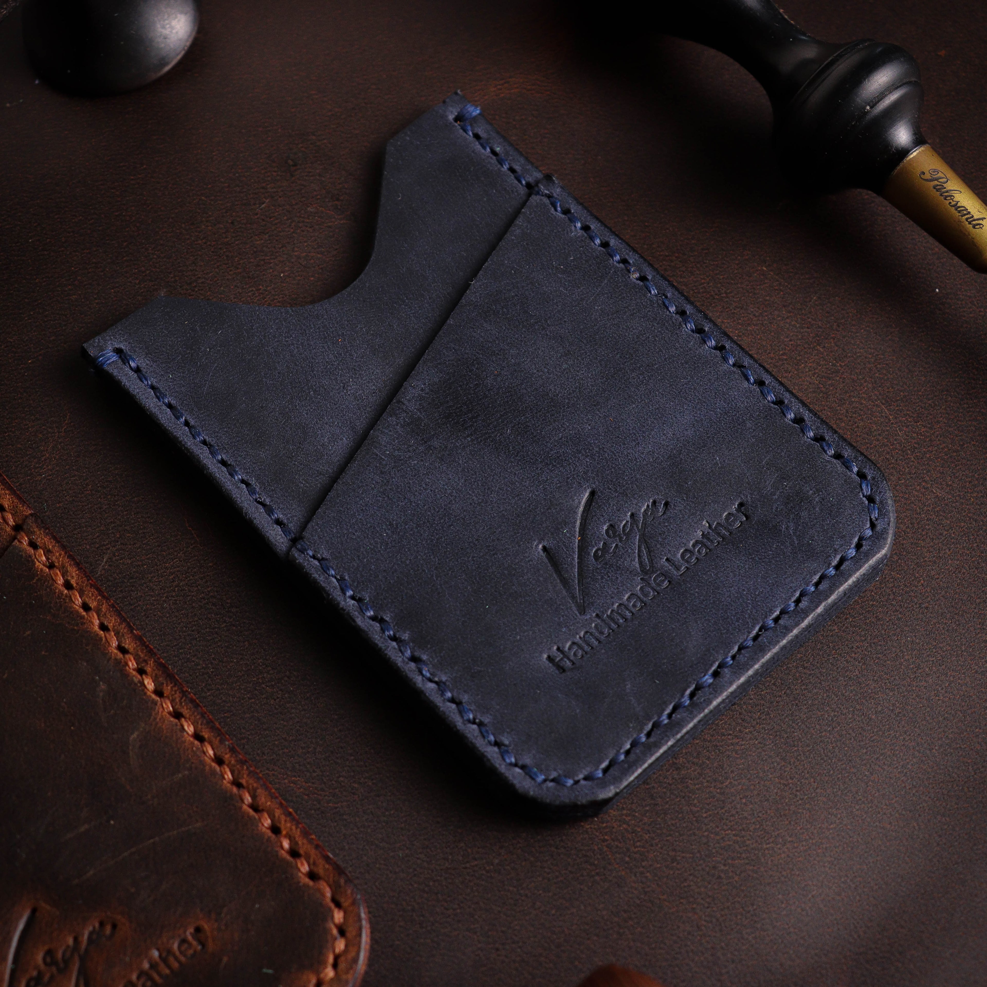 Navy Blue Card holder V1