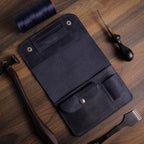 Navy Blue Tobacco Pouch