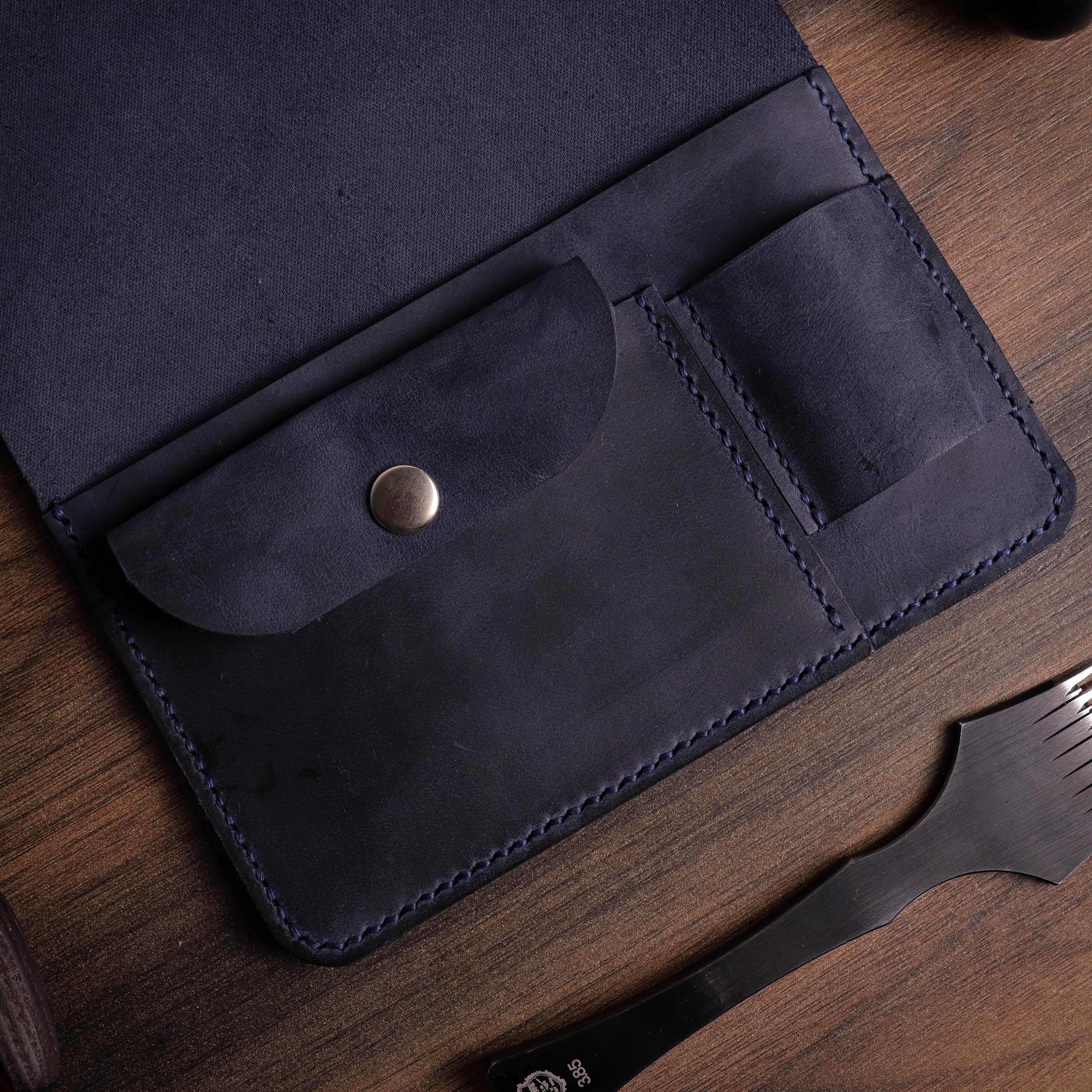 Navy Blue Tobacco Pouch